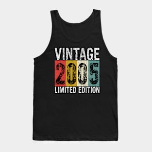 18 Years Old Vintage 2005 Limited Edition 18th Birthday gift Tank Top